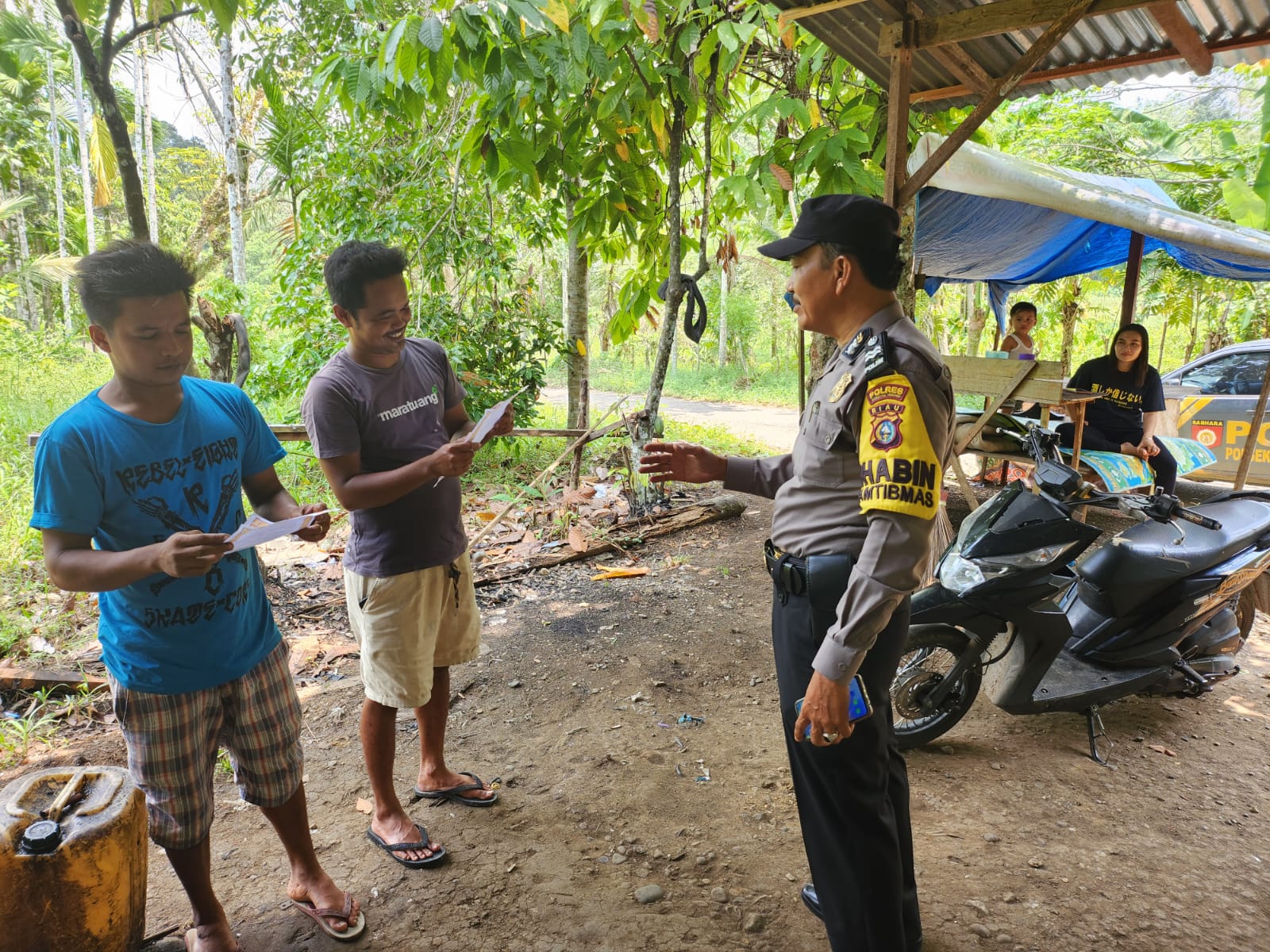 Polsek Kuantan Mudik Lakukan Giat Preemtif Dan Preventif Antisipasi Karhutla dan Cooling System Pemi